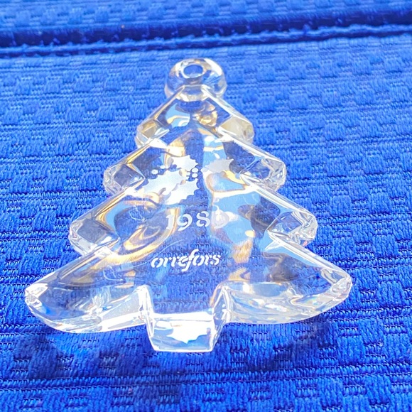 1989 ORREFORS CRYSTAL CHRISTMAS ORNAMENT BRAND NEW WITH TAGS IN ORIGINAL BOX - Picture 9 of 10